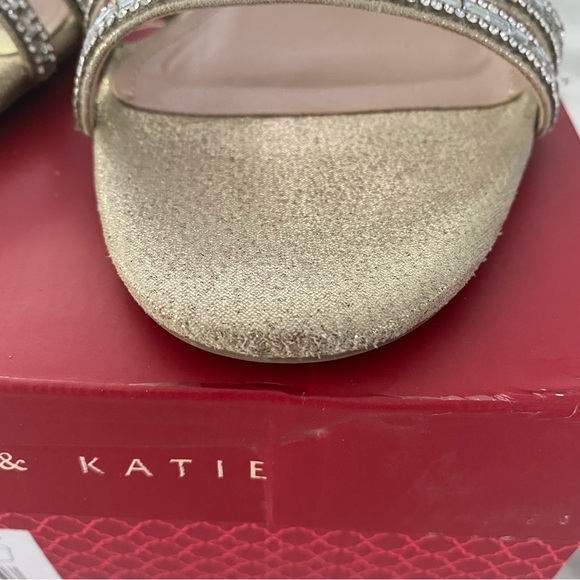 Kelly and Katie Platino Shimmer and Sand Evening Shoes size 8.5M - Picture 7 of 12